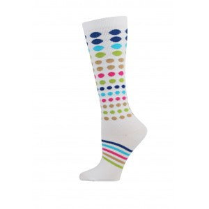 XL Cascade Dot/Stripe Compression Socks