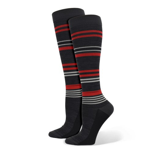 Men's Marled Stripe Premium Compression Socks