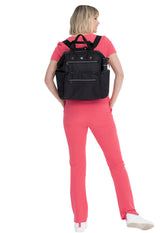 Bella Backpack in Black Pebble w/ Black Straps